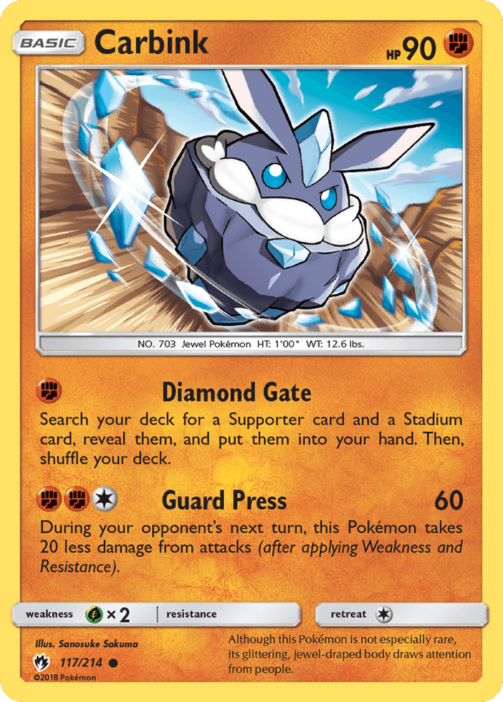 Carbink (117/214) [Sun & Moon: Lost Thunder] (Online Only)