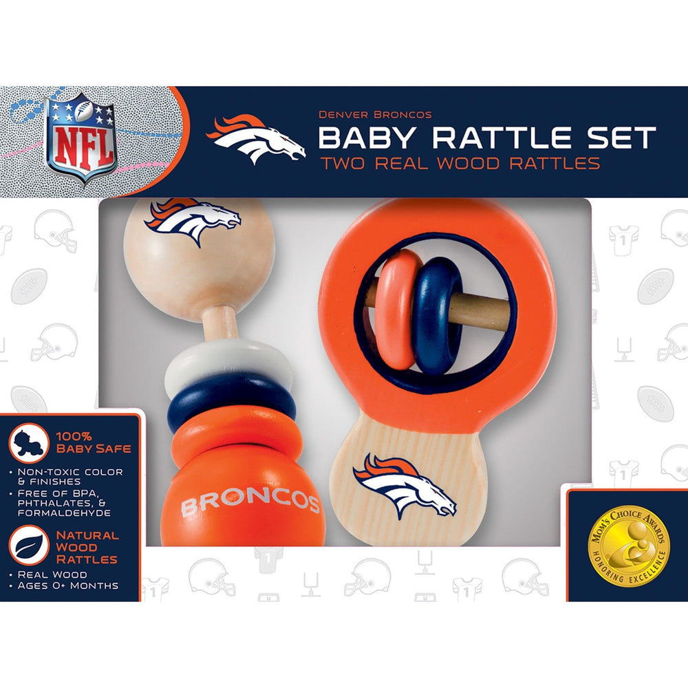 Denver Broncos - Baby Rattles 2-Pack (ONLINE ORDER ONLY)