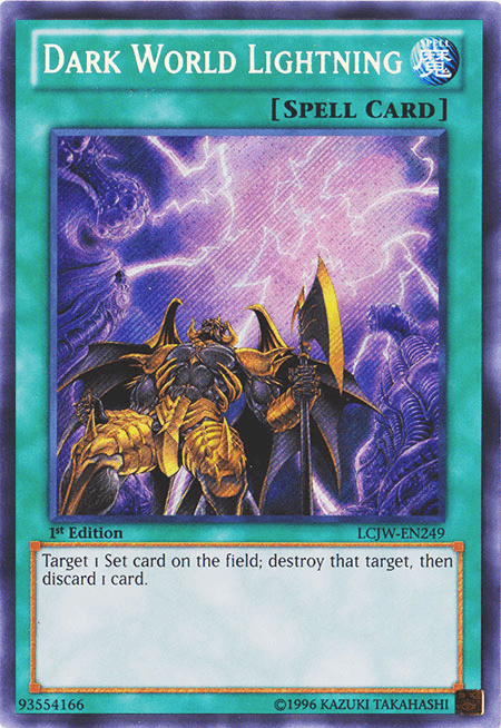 Dark World Lightning [LCJW-EN249] Secret Rare (ONLINE ORDER ONLY)