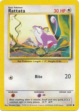 Rattata (61/102) [Base Set Unlimited] (Online Only)
