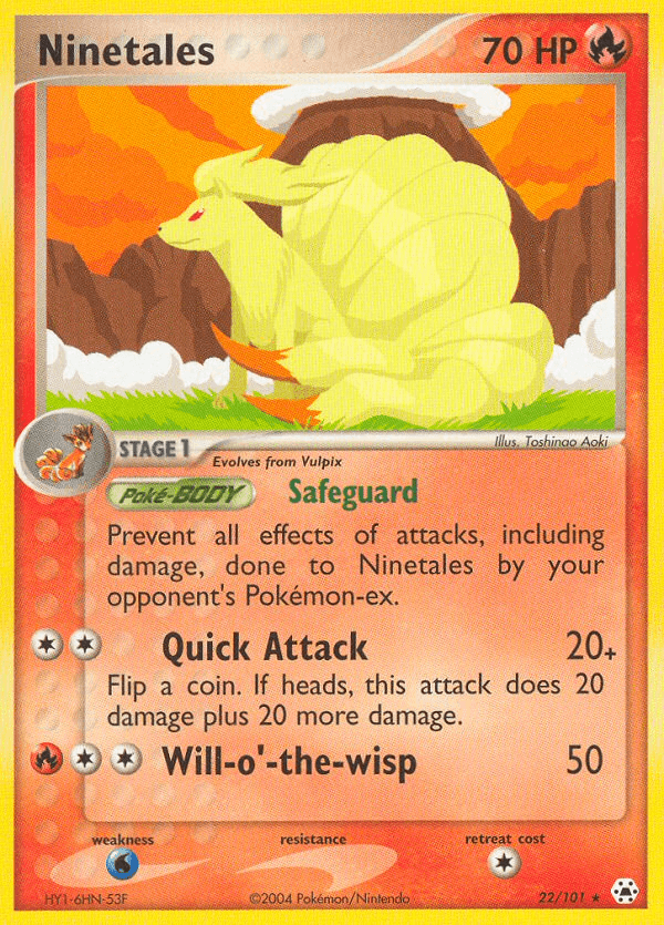 Ninetales (22/101) [EX: Hidden Legends] (Online Only)