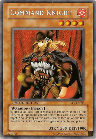 Command Knight [CT1-EN003] Secret Rare (ONLINE ORDER ONLY)