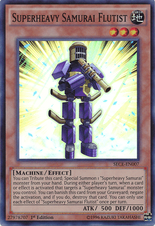 Superheavy Samurai Flutist [SECE-EN007] Super Rare (ONLINE ORDER ONLY)