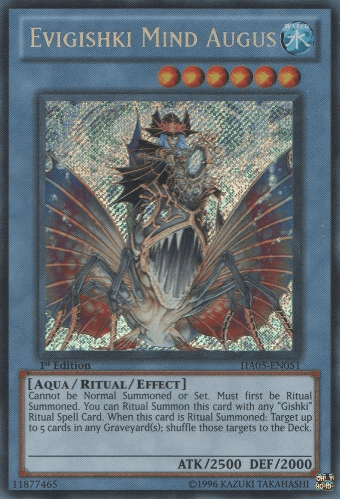 Evigishki Mind Augus [HA05-EN051] Secret Rare (ONLINE ORDER ONLY)