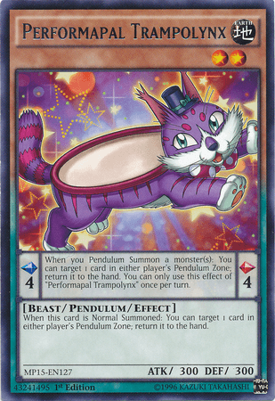 Performapal Trampolynx [MP15-EN127] Rare (ONLINE ORDER ONLY)