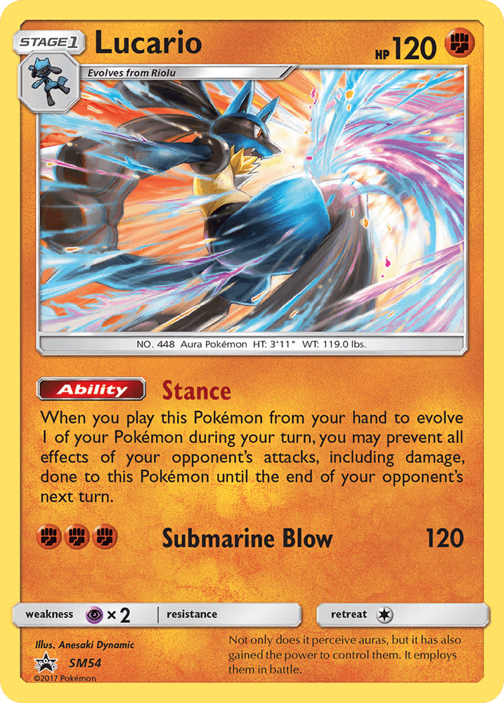 Lucario (SM54) [Sun & Moon: Black Star Promos] (Online Only)