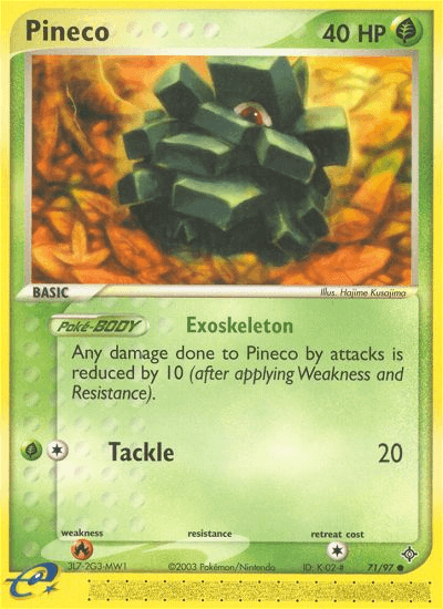 Pineco (71/97) [EX: Dragon] (Online Only)