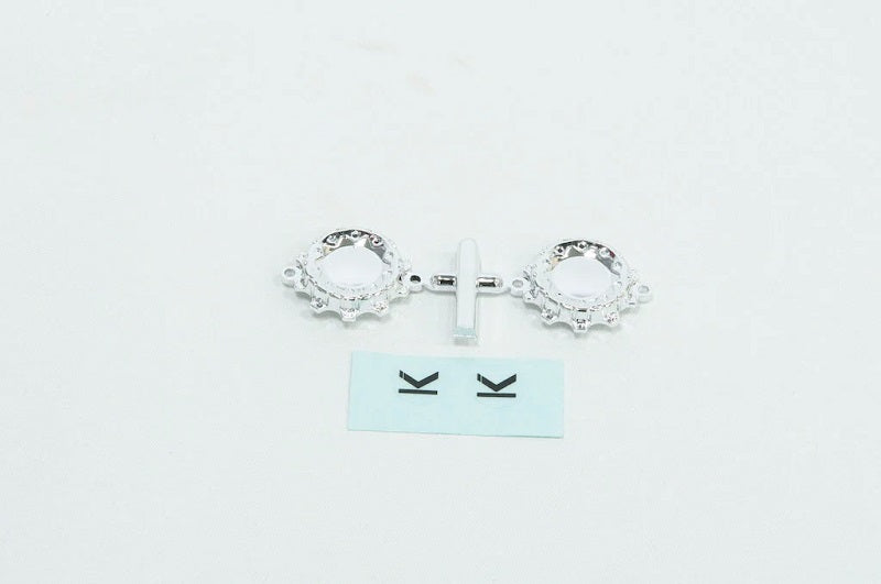 CEN Racing Chrome Wheel Cap w/Decal for KG1 Forged KD014 Trident 2pcs (ONLINE ORDER ONLY)