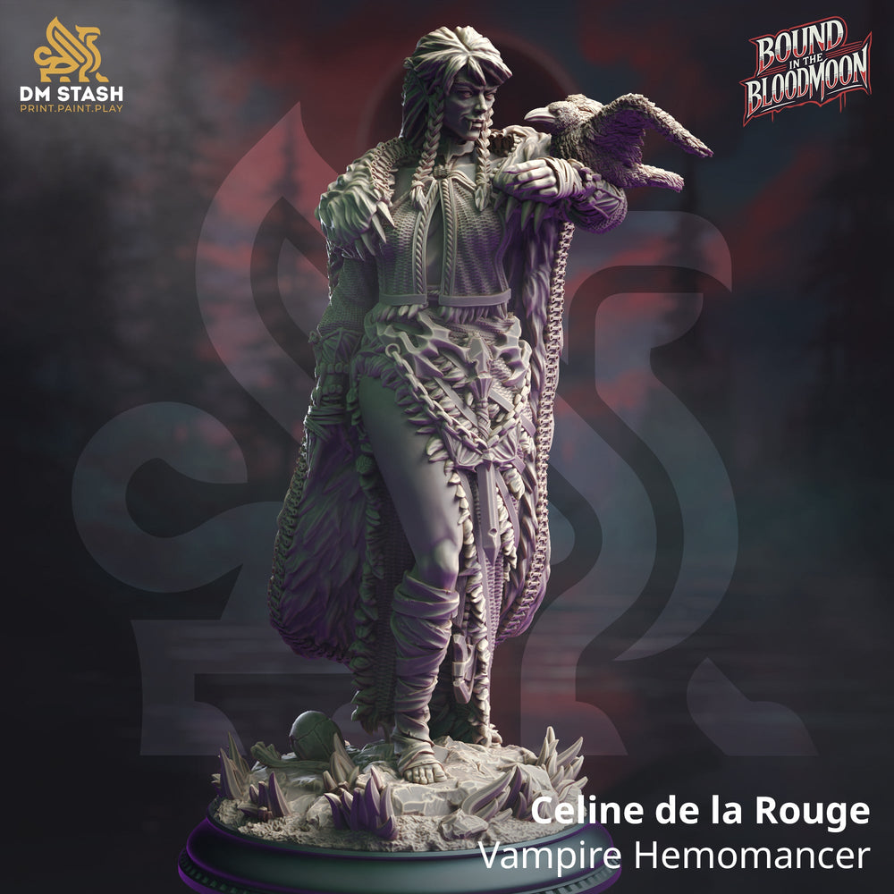 Celine de la Rouge (Female Vampire Druid) (Online Order Only)