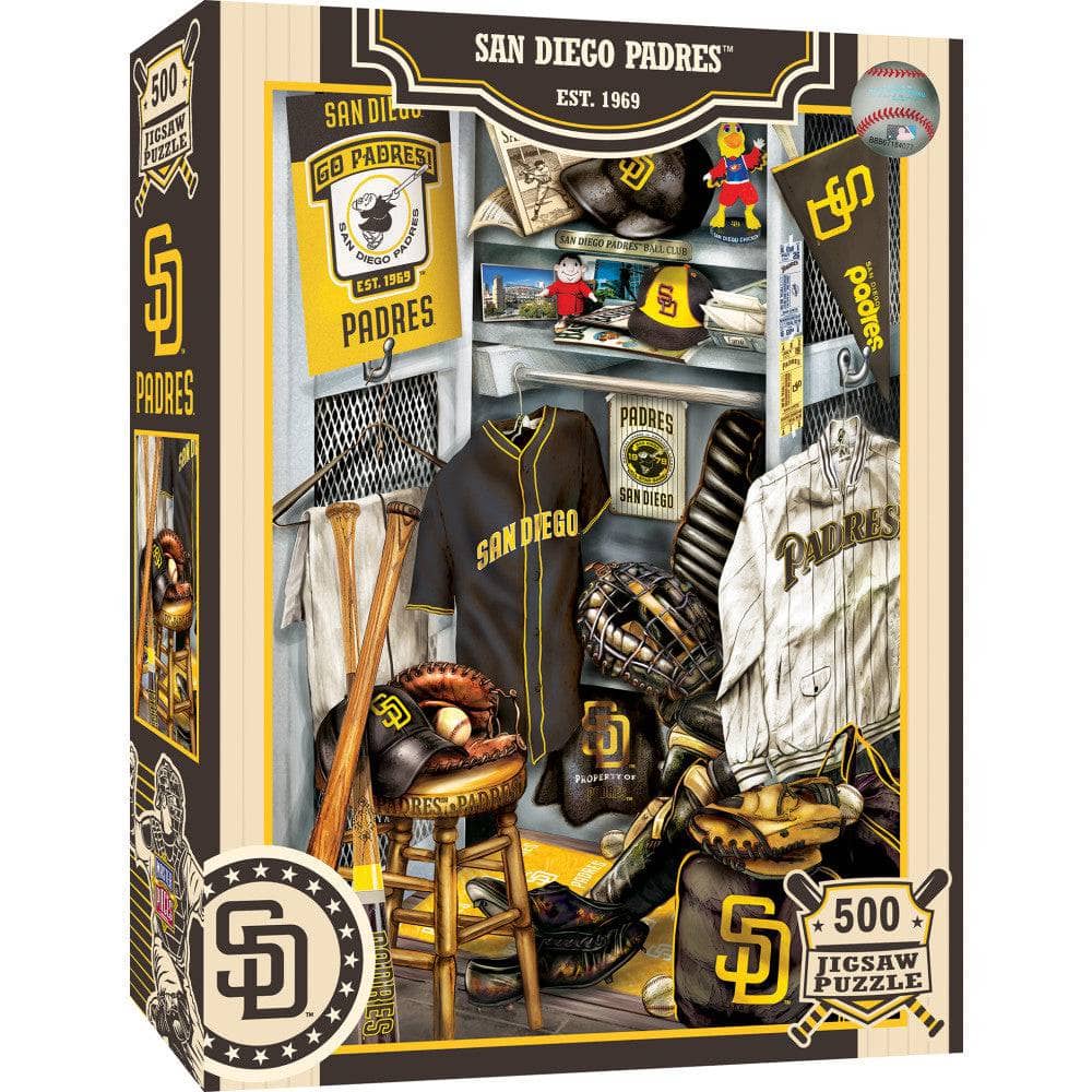 San Diego Padres - Locker Room 500 Piece Jigsaw Puzzle
