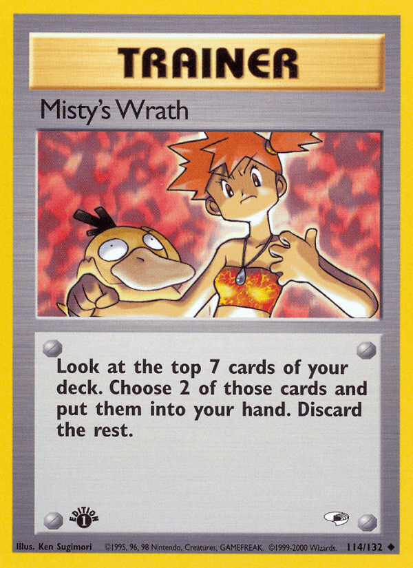 Misty's Wrath (114/132) [Gym Heroes 1st Edition] (Online Only)