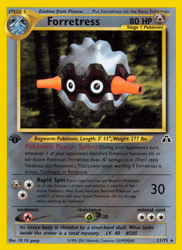 Forretress (21/75) [Neo Discovery 1st Edition] (Online Only)