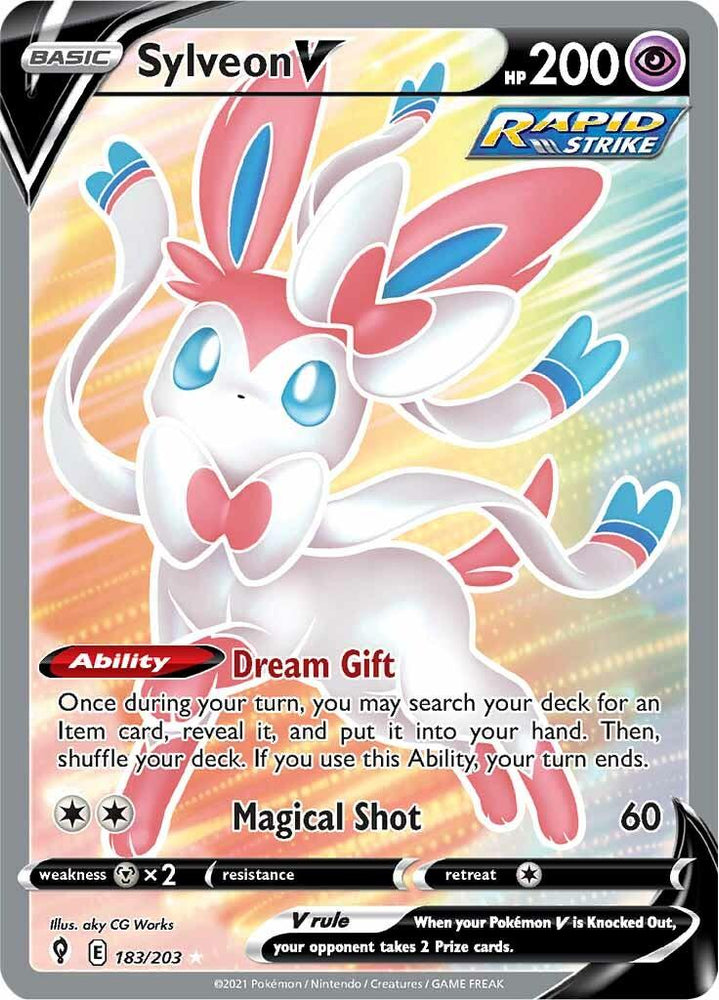 Sylveon V (183/203) [Sword & Shield: Evolving Skies] (Online Only)