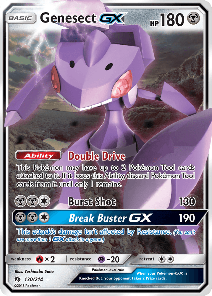 Genesect GX (130/214) [Sun & Moon: Lost Thunder] (Online Only)
