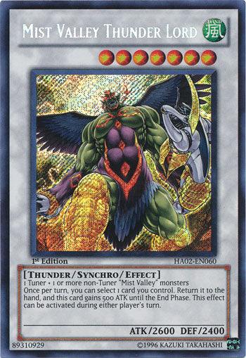 Mist Valley Thunder Lord [HA02-EN060] Secret Rare (ONLINE ORDER ONLY)