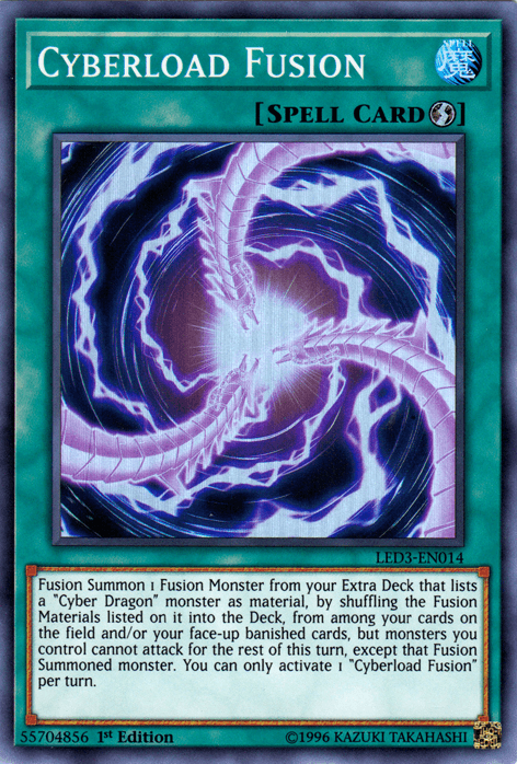 Cyberload Fusion [LED3-EN014] Super Rare (ONLINE ORDER ONLY)