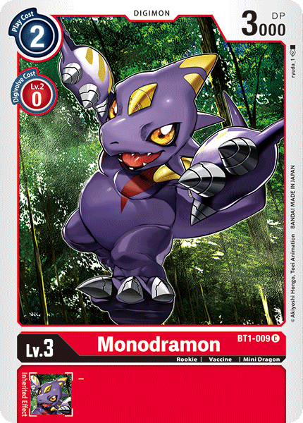 Monodramon [BT1-009] [Release Special Booster Ver.1.0] (ONLINE ORDER ONLY)
