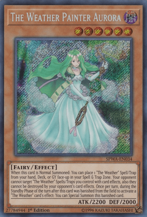 The Weather Painter Aurora [SPWA-EN034] Secret Rare (ONLINE ORDER ONLY)
