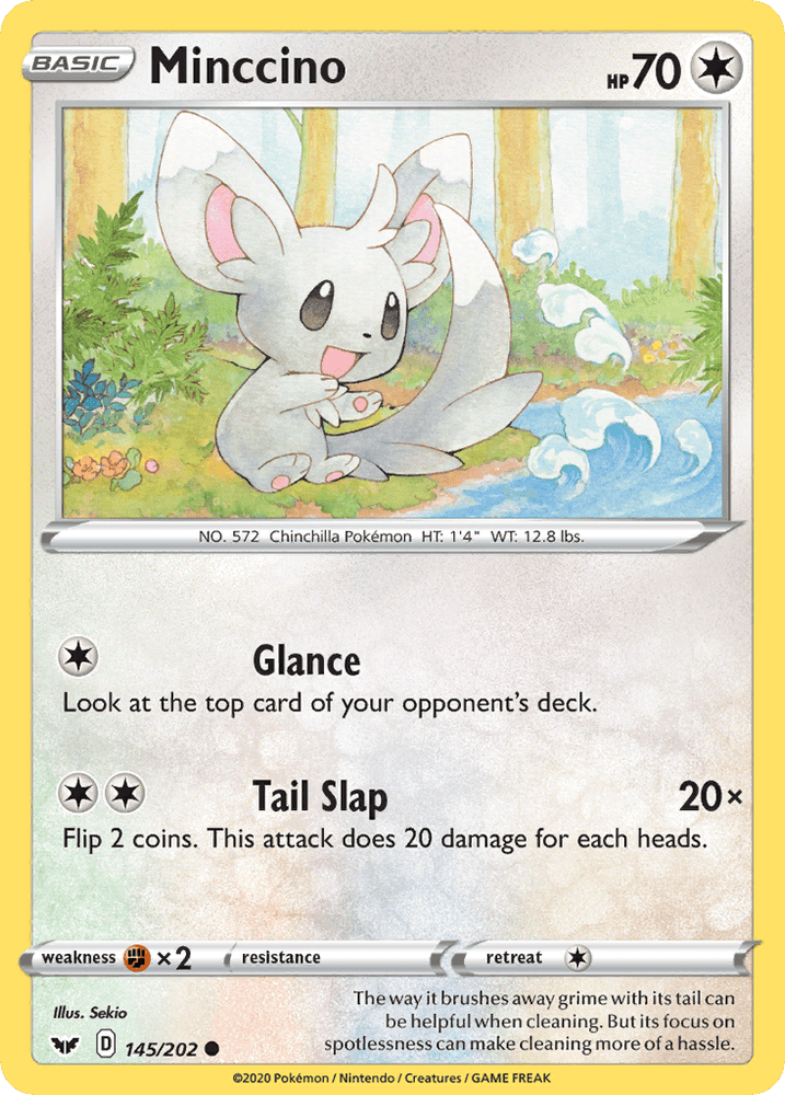Minccino (145/202) [Sword & Shield: Base Set] (Online Only)