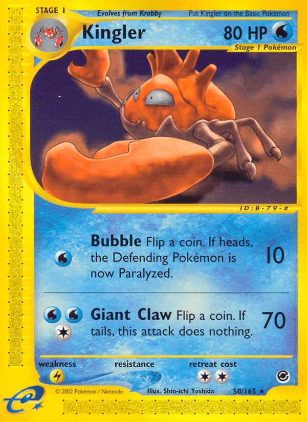 Kingler (50/165) [Expedition: Base Set] (Online Only)