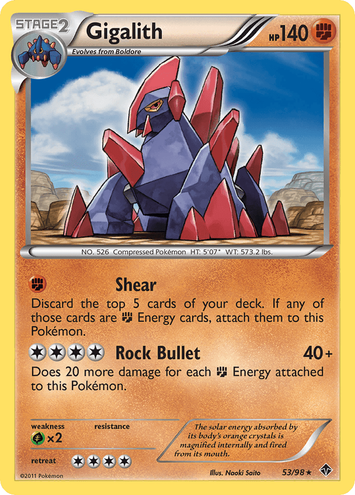 Gigalith (53/98) [Black & White: Emerging Powers] (Online Only)