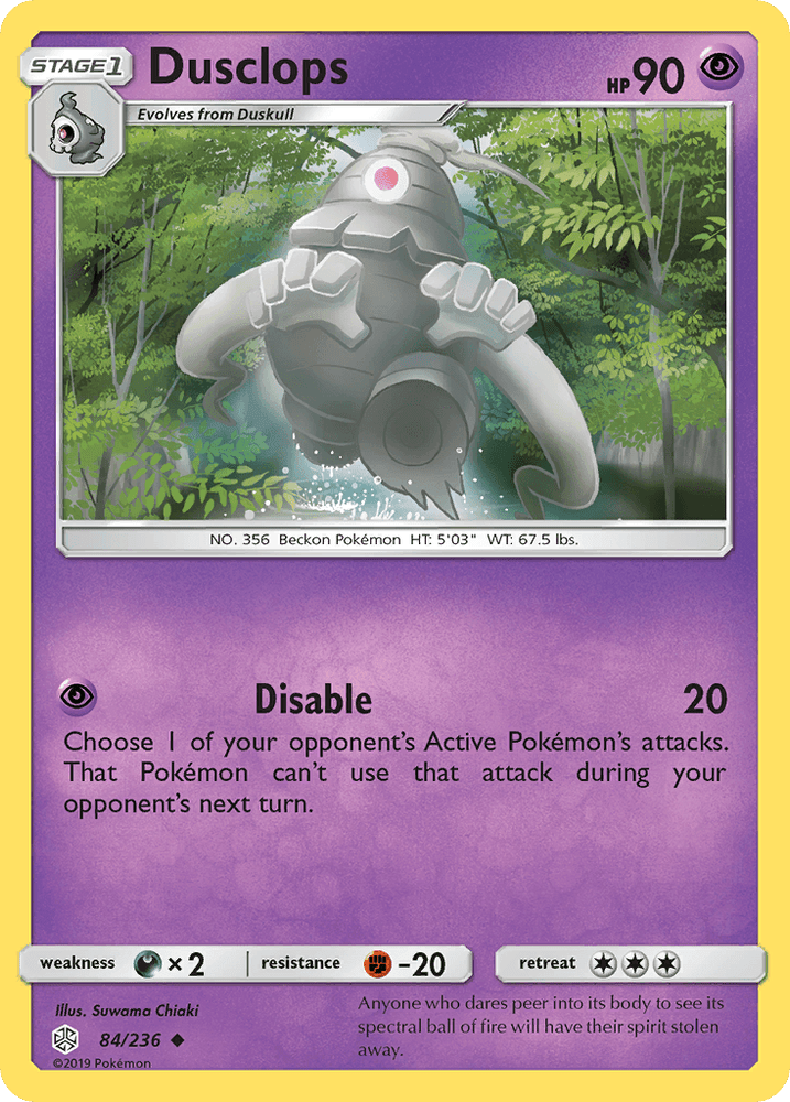 Dusclops (84/236) [Sun & Moon: Cosmic Eclipse] (Online Only)