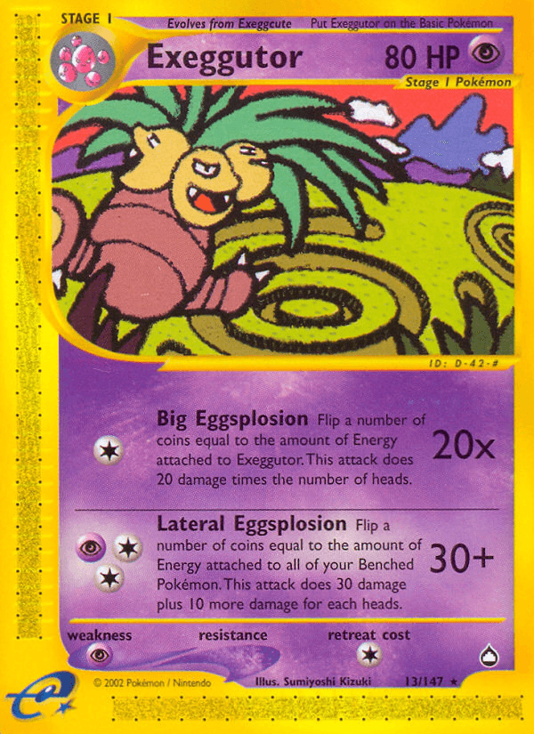Exeggutor (13/147) [Aquapolis] (Online Only)