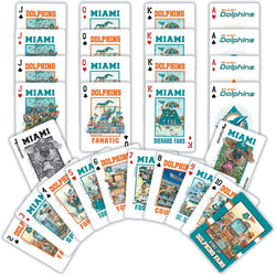 Miami Dolphins Fan Deck Playing Cards - 54 Card Deck (ONLINE ORDER ONLY)