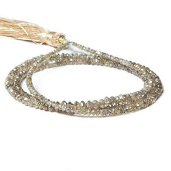 Champagne Diamond Beads Faceted Rondelle (ONLINE ORDER ONLY)