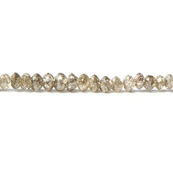 Champagne Diamond Beads Faceted Rondelle (ONLINE ORDER ONLY)