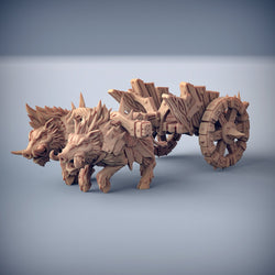 3D Printed Artisan Guild Blackrazor Chariot Blackrazor Hobgoblins 28mm 32mm (Online Only)