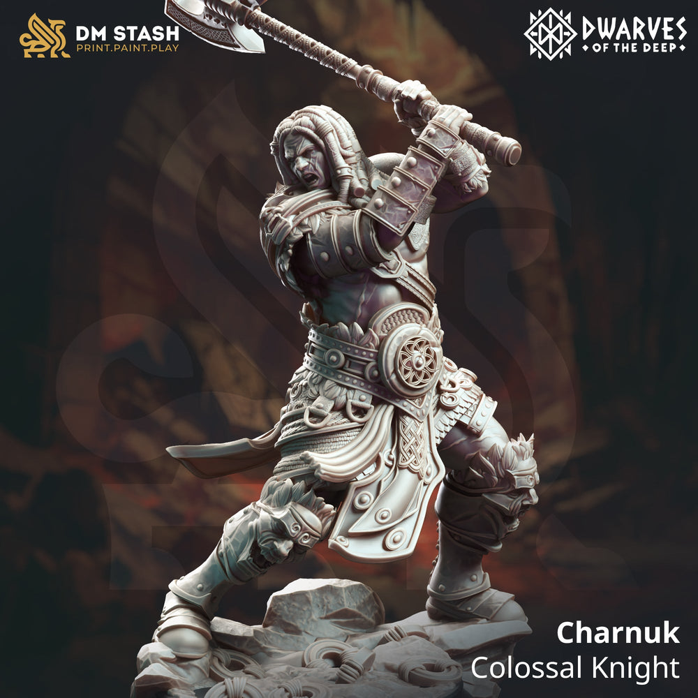 Charnuk, Colossal Knight (Male Half-Giant Barbarian) (Online Order Only)