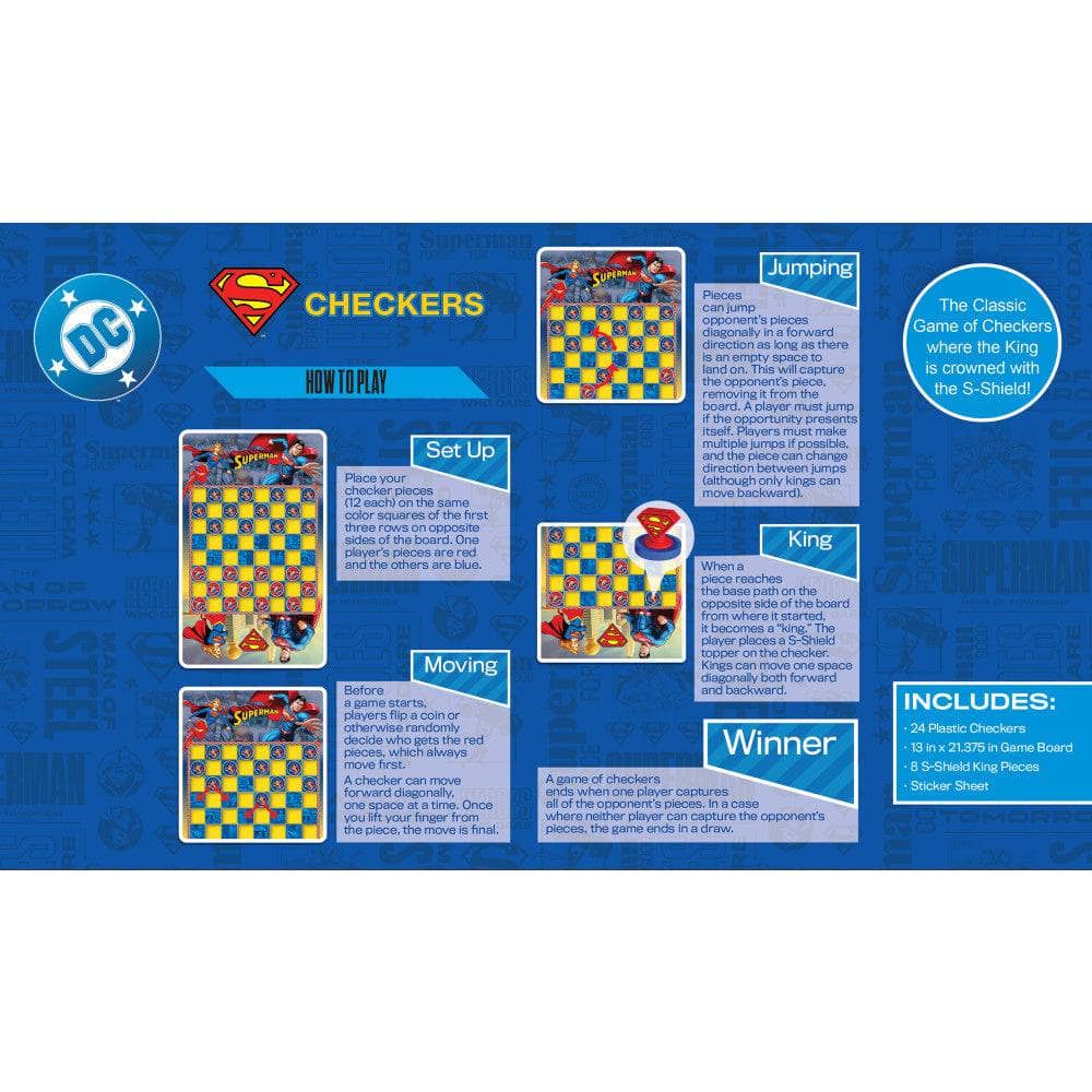 Superman Checkers Board Game (ONLINE ORDER ONLY)
