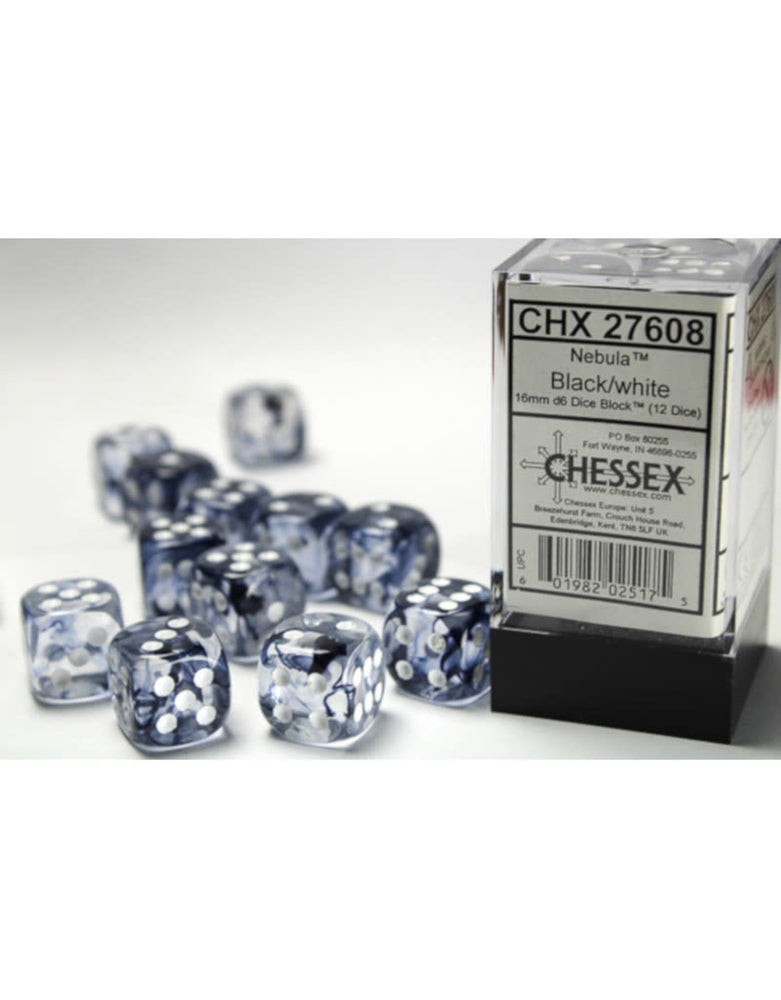 Chessex: D6  Nebula Dice sets - 16mm (Online Order Only)