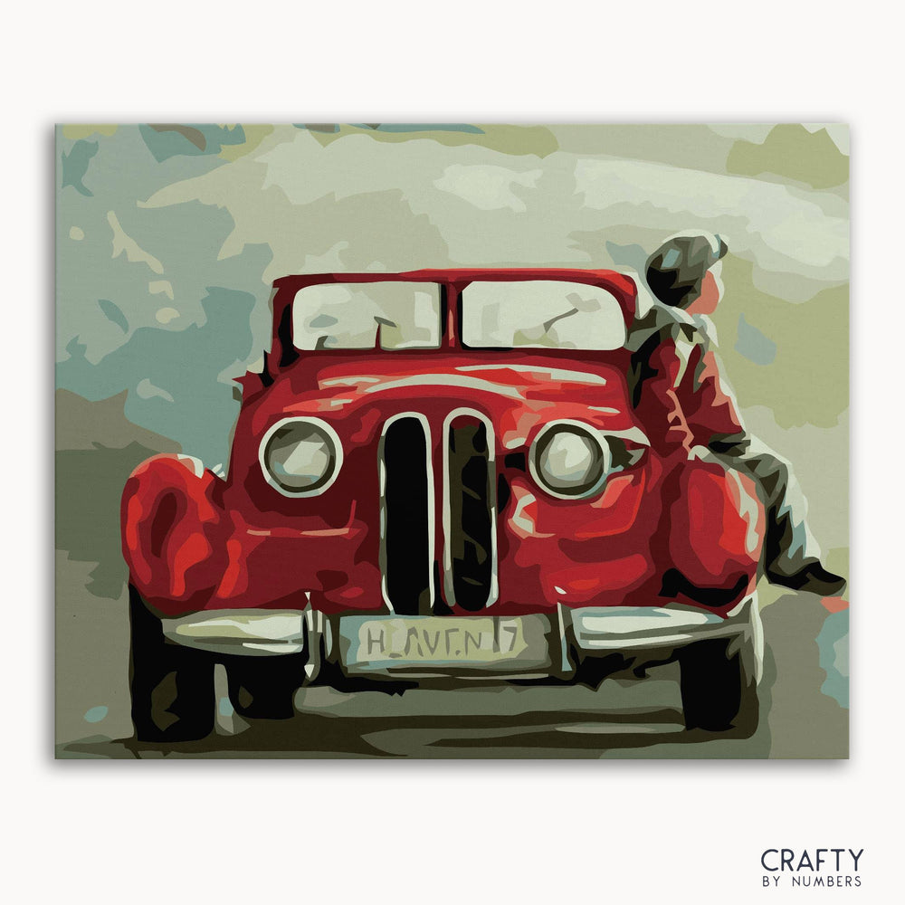 Child Waiting On Antique Car (ONLINE ORDER ONLY)
