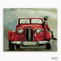Child Waiting On Antique Car (ONLINE ORDER ONLY)