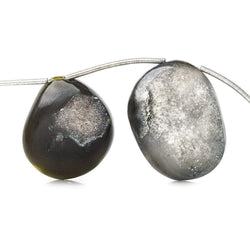 Chocolate Brown Plain Agate Drusy Beads (ONLINE ORDER ONLY)