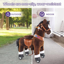 Model U Ride On Horse Toy Age 3-4 Chocolate (ONLINE ORDER ONLY)