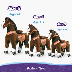 Model U Ride On Horse Toy Age 3-4 Chocolate (ONLINE ORDER ONLY)