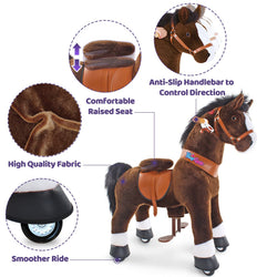 Model U Riding Horse Toy Age 4-7 Chocolate (ONLINE ORDER ONLY)