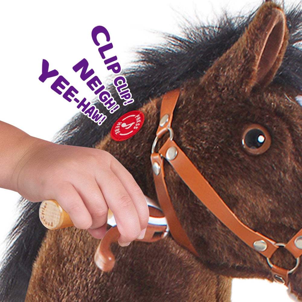 Model U Ride On Horse Toy Age 3-4 Chocolate (ONLINE ORDER ONLY)