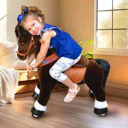 Model U Riding Horse Toy Age 4-7 Chocolate (ONLINE ORDER ONLY)