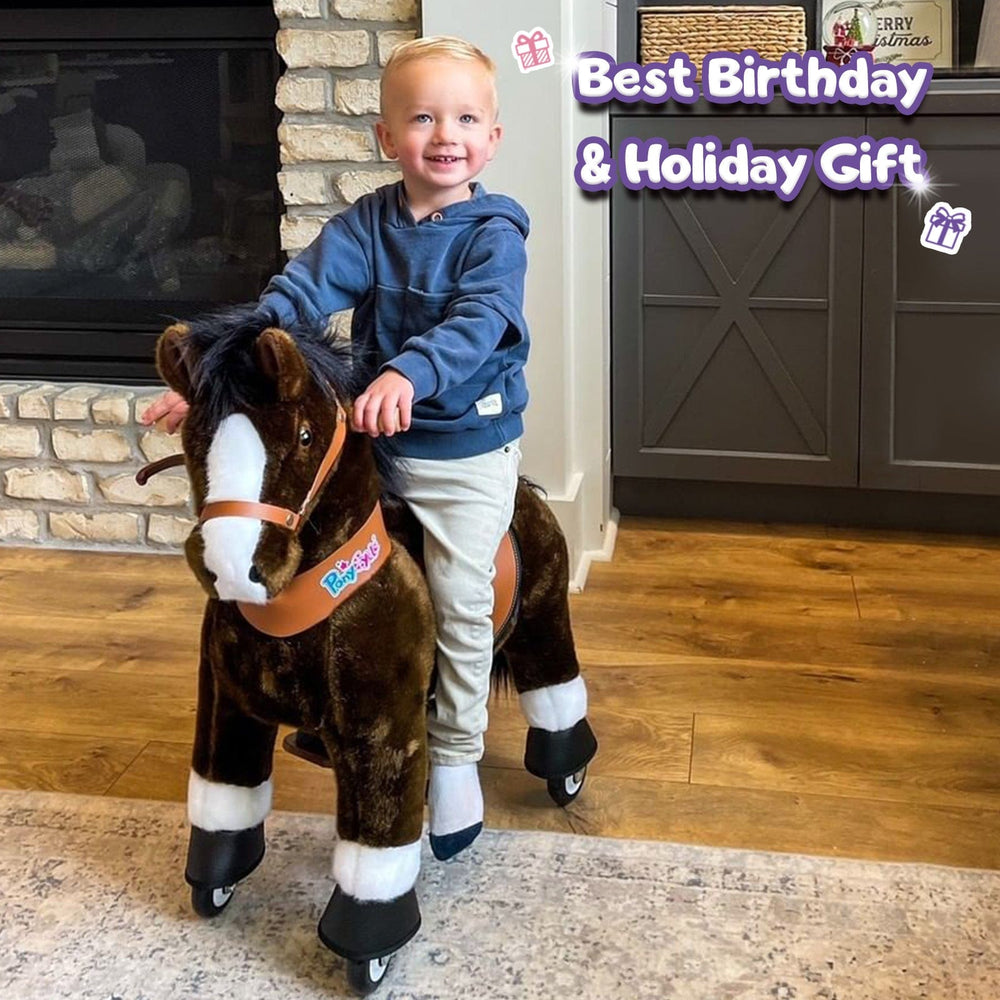 Model U Riding Horse Toy Age 4-7 Chocolate (ONLINE ORDER ONLY)