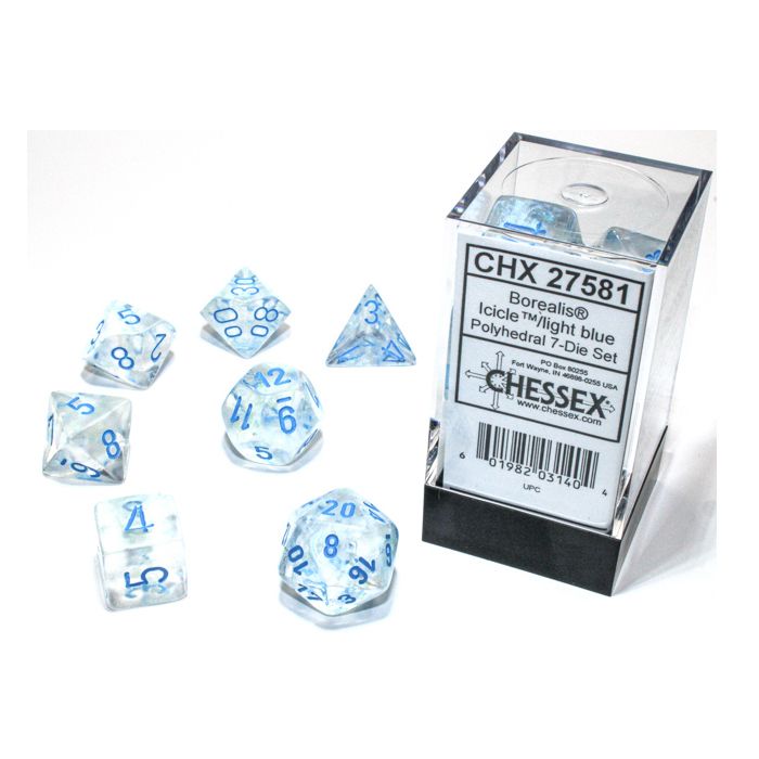 7-Set Cube Borealis Luminary Icicle with Light Blue (ONLINE ORDER ONLY)