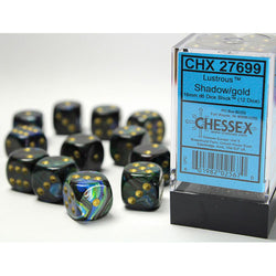Chessex: D6 Lustrou DICE SET - 16MM (Online Order Only)