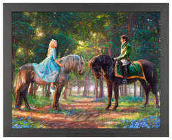 Cinderella "Romance Awakens" Thomas Kinkade Framed Art Print (ONLINE ORDER ONLY)