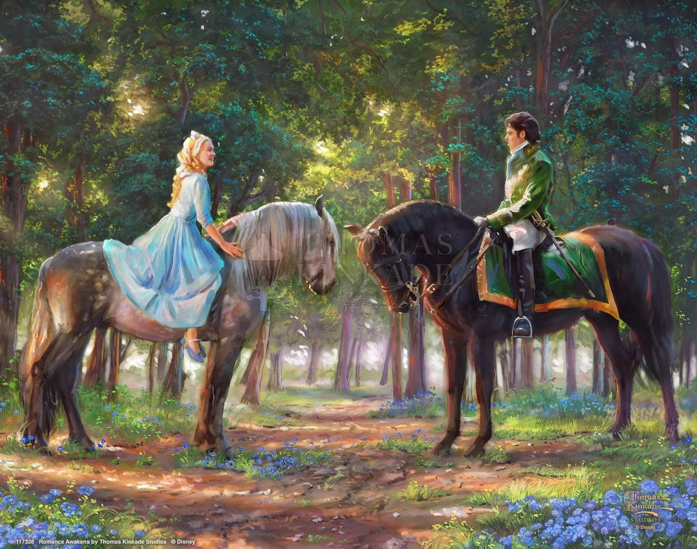 Cinderella "Romance Awakens" Thomas Kinkade Framed Art Print (ONLINE ORDER ONLY)