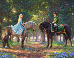 Cinderella "Romance Awakens" Thomas Kinkade Framed Art Print (ONLINE ORDER ONLY)