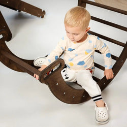 Climbing Arch & Rocker Balance - Montessori Climbers for Kids 1-7 y.o. – Chocolate (ONLINE ORDER ONLY)