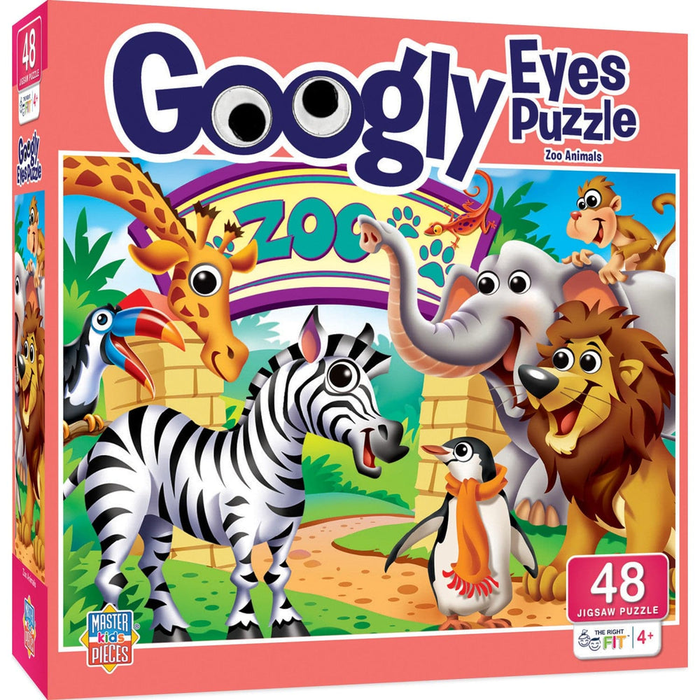 Googly Eyes - Zoo Animals 48 Piece Jigsaw Puzzle (ONLINE ORDER ONLY)